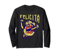 Happiness in Italian Language, Happy Italy Long Sleeve T-Shirt