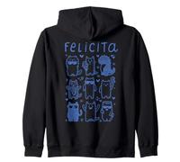 HAPPINESS IN ITALIAN LANGUAGE, HAPPY ITALY Zip Hoodie