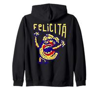 HAPPINESS IN ITALIAN LANGUAGE, HAPPY ITALY Zip Hoodie