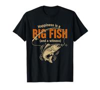 Happiness is A Big Fish and A Witness Fishing Fish T-Shirt