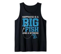 Happiness is A Big Fish Witness Bass Fishing Fisherman Gifts Tank Top