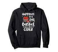 Happiness Is A Full Bushel And A Cup Of Cider Apple Picking Pullover Hoodie