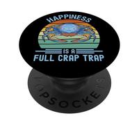 Happiness Is a Full Crab Trap Funny Crabbing PopSockets Adhesive PopGrip