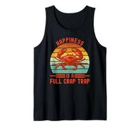 Happiness is a Full Crab Trap Funny Crabbing Tank Top