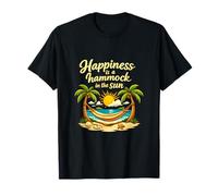 Happiness is a Hammock in The Sun Permanent Vacation T-Shirt