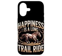 Happiness Is A Long Trail Ride Horse Case for iPhone 17