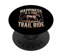Happiness Is A Long Trail Ride Horse PopSockets Adhesive PopGrip