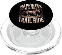 Happiness Is A Long Trail Ride Horse PopSockets PopGrip for MagSafe