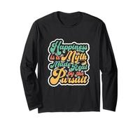 Happiness is a Myth Made Real by The Pursuit Retro pop tee 1 Long Sleeve T-Shirt