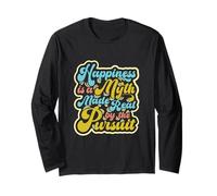 Happiness is a Myth Made Real by The Pursuit Retro pop tee 2 Long Sleeve T-Shirt
