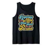 Happiness is a Myth Made Real by The Pursuit Retro pop tee 2 Tank Top