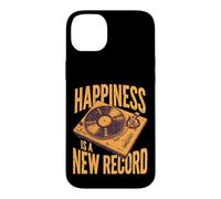 Happiness Is A New Record Vintage Vinyl Collector Case for iPhone 14 Plus