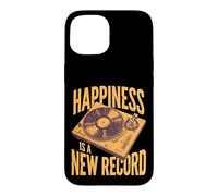 Happiness Is A New Record Vintage Vinyl Collector Case for iPhone 15