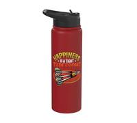 Happiness is A Tight Threesome Dart Arrow Darting Stainless Steel Insulated Water Bottle