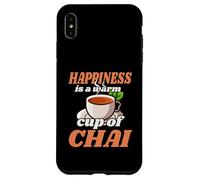 Happiness Is A Warm Cup Of Chai Tea Lover Quote Case for iPhone XS Max