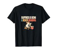 Happiness is Being a Beach Grandma Coastal Nana Humor T-Shirt