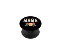 Happiness Is Being A Mama Floral Flower Grandma PopSockets Adhesive PopGrip