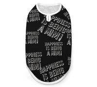 Happiness Is Being A Mimi Dog Shirts Pet Costmes Sleeveless Puppy Tank Cat Clothes Top Vest