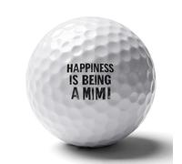 Happiness Is Being A Mimi Golf Balls for Men Golfers Distance Straighter Shots Funny Ball