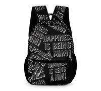 Happiness Is Being A Mimi Travel Laptop Backpack Carry on Bag Work Daypack 16.2 Inch with Side Pockets
