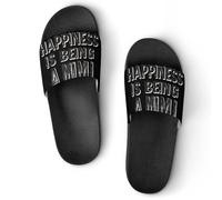 Happiness Is Being A Mimi Unisex Slippers Bath Pool Shower Slide Indoor House Slipper Outdoor Shoes Sandal