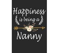 Happiness Is Being A Nanny: Cute Lined Notebook