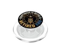 Happiness Is Being A Retired School Resource Officer SRO PopSockets PopGrip for MagSafe