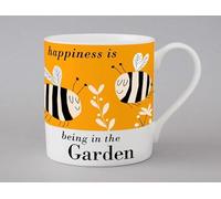 Happiness is Being in The Garden Bee Bees Contemporary Bone China Mug - Stoke on Trent, England