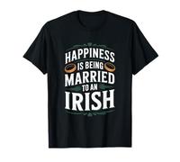 Happiness is Being Married to an Irish, Ireland Husband Wife T-Shirt