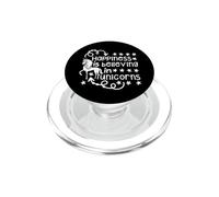 Happiness Is Believing In Unicorns Magical Fantasy PopSockets PopGrip for MagSafe