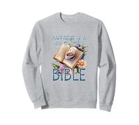Happiness is Bible and Coffee Scripture Christian Sweatshirt