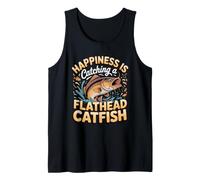 Happiness is Catching a Flathead Catfish Angler Fishing Tank Top