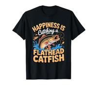 Happiness is Catching a Flathead Catfish Angler T-Shirt