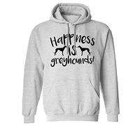 Happiness is Greyhounds Hoodie XS - 2XL