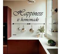 Happiness is Homemade - 0149 - Self Adhesive Vinyl Wall Art Decal, Mural, Transfer, Gloss or Matt Finish, 75 Colours, 5 Sizes, Interior or Exterior use, Easy to Apply, Instructions provided