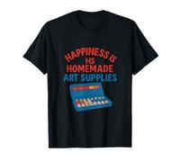 Happiness Is Homemade Art Supplies Paint Box Graphic T-Shirt