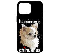 Happiness Is Long Haired Chihuahua Long Hair Chiwawa Mom Dad Case for iPhone 16 Pro Max