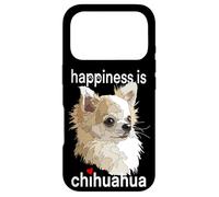 Happiness Is Long Haired Chihuahua Long Hair Chiwawa Mom Dad Case for iPhone 17 Pro