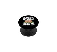 Happiness Is My Wombat And My Dog Australian Lover PopSockets Adhesive PopGrip