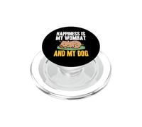 Happiness Is My Wombat And My Dog Australian Lover PopSockets PopGrip for MagSafe