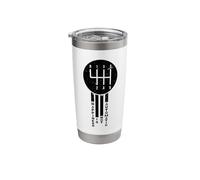 Happiness is Not Automatic But Manual Car Driving Stainless Steel Insulated Tumbler