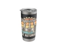 Happiness is Not Automatic Manual Transmission Car Guy Stainless Steel Insulated Tumbler