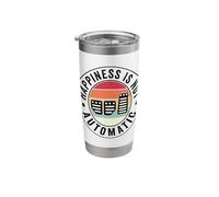 Happiness is Not Automatic Three Pedals Manual Transmission Stainless Steel Insulated Tumbler