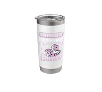 Happiness is Playing Bunco Design for a Bunco Babe Stainless Steel Insulated Tumbler