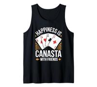 Happiness is Playing Canasta Card Game with The Friends Tank Top