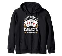 Happiness Is Playing Canasta Card Game With The Friends Zip Hoodie