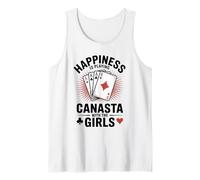 Happiness is Playing Canasta Card Game with The Girls Tank Top