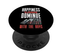 Happiness Is Playing Dominoe With The Boys PopSockets Adhesive PopGrip