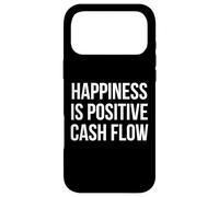 Happiness Is Positive Cash Flow Bold White Text Design Case for iPhone 17 Pro Max