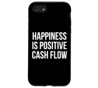 Happiness Is Positive Cash Flow Bold White Text Design Case for iPhone SE (2020) / 7/8